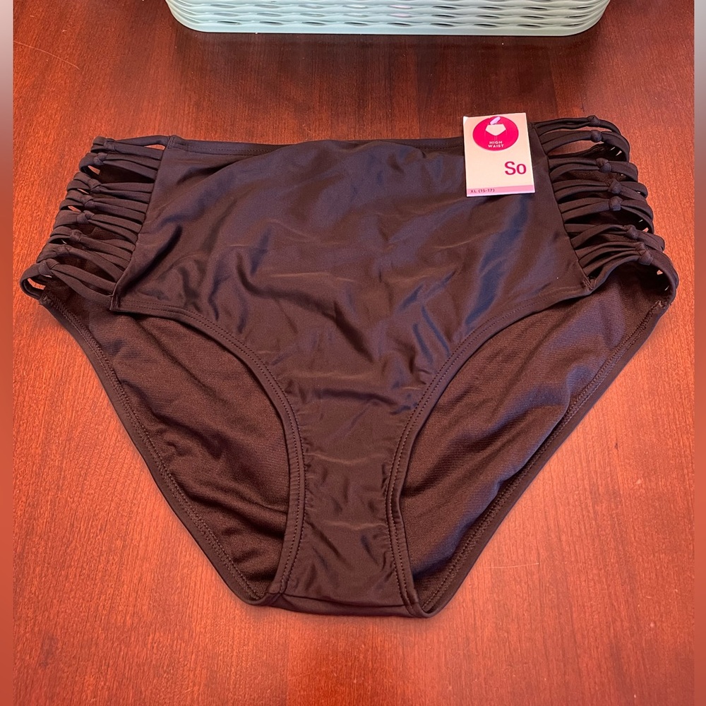 SO Junior Swimwear Knotted Side High Waist NWT